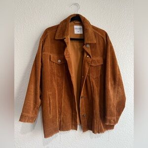Lily and Lottie Brown Corduroy Jacket in medium and large fit